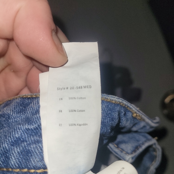 MOM brand high rise jean shorts Size 1 - Picture 4 of 6